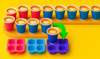 Coffee Sort Puzzle - Game Screenshot
