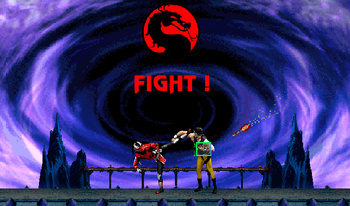 Mortal Kombat (retro runner with Sektor) - Game Screenshot