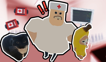 Obby: Banana Cat Escapes from the Hospital