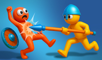 Ragdoll Arena! Fun Spear Battle! - Game Screenshot