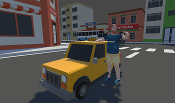 Taxi Driver Simulator: Monster Escape - Game Screenshot