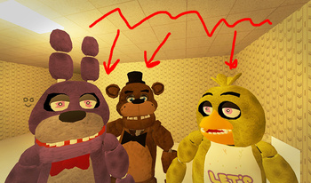 The Backrooms: Animatronics FNAF - Game Screenshot